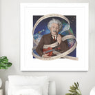 Albert Einstein by Asya Mitskevich on GIANT ART - blue digital painting