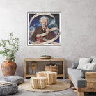 Albert Einstein by Asya Mitskevich on GIANT ART - blue digital painting