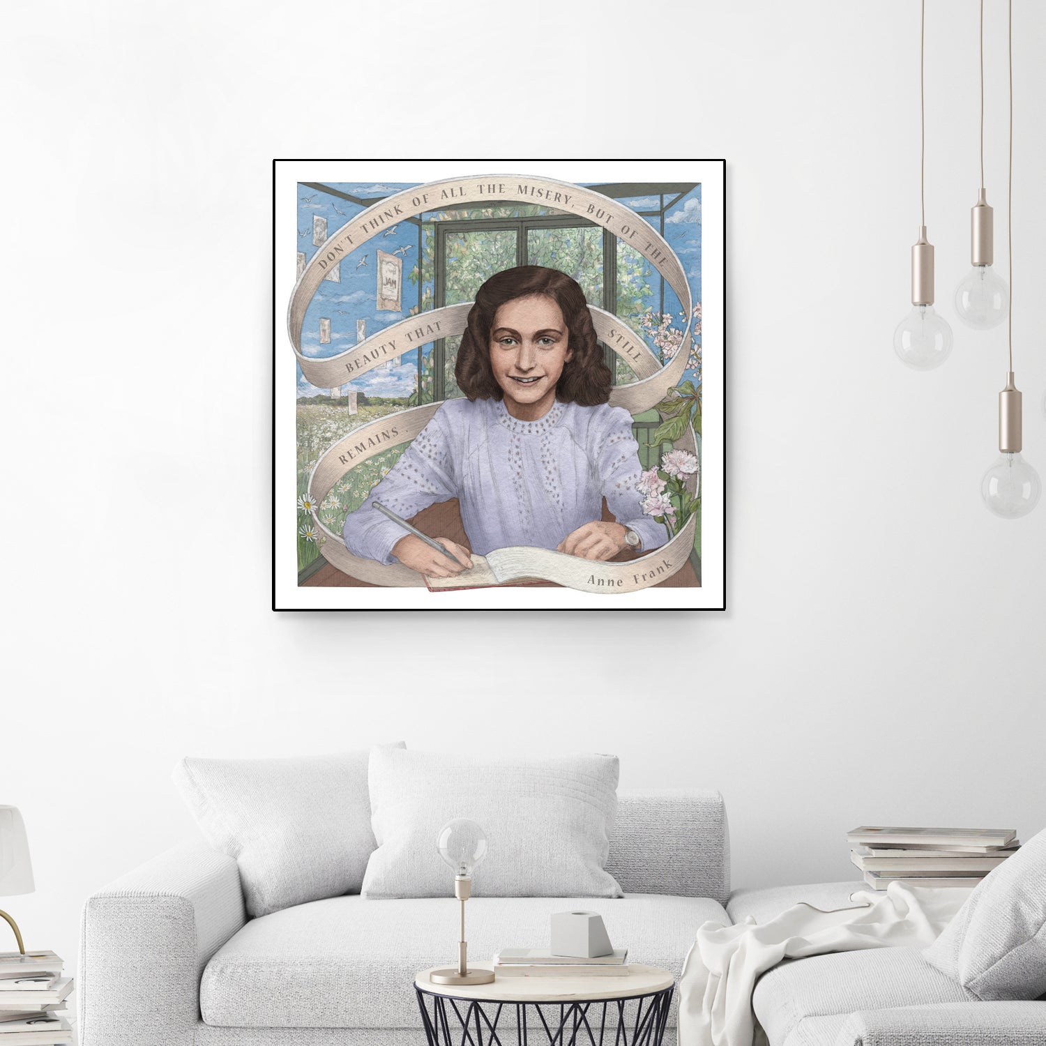 Anne Frank by Asya Mitskevich on GIANT ART - pink digital painting