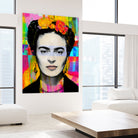 Frida Kahlo by Stephen Chambers on GIANT ART - gray digital painting