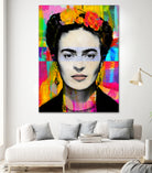 Frida Kahlo by Stephen Chambers on GIANT ART - gray digital painting