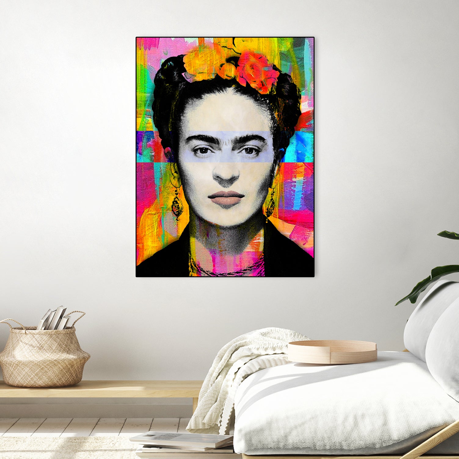 Frida Kahlo by Stephen Chambers on GIANT ART - gray digital painting