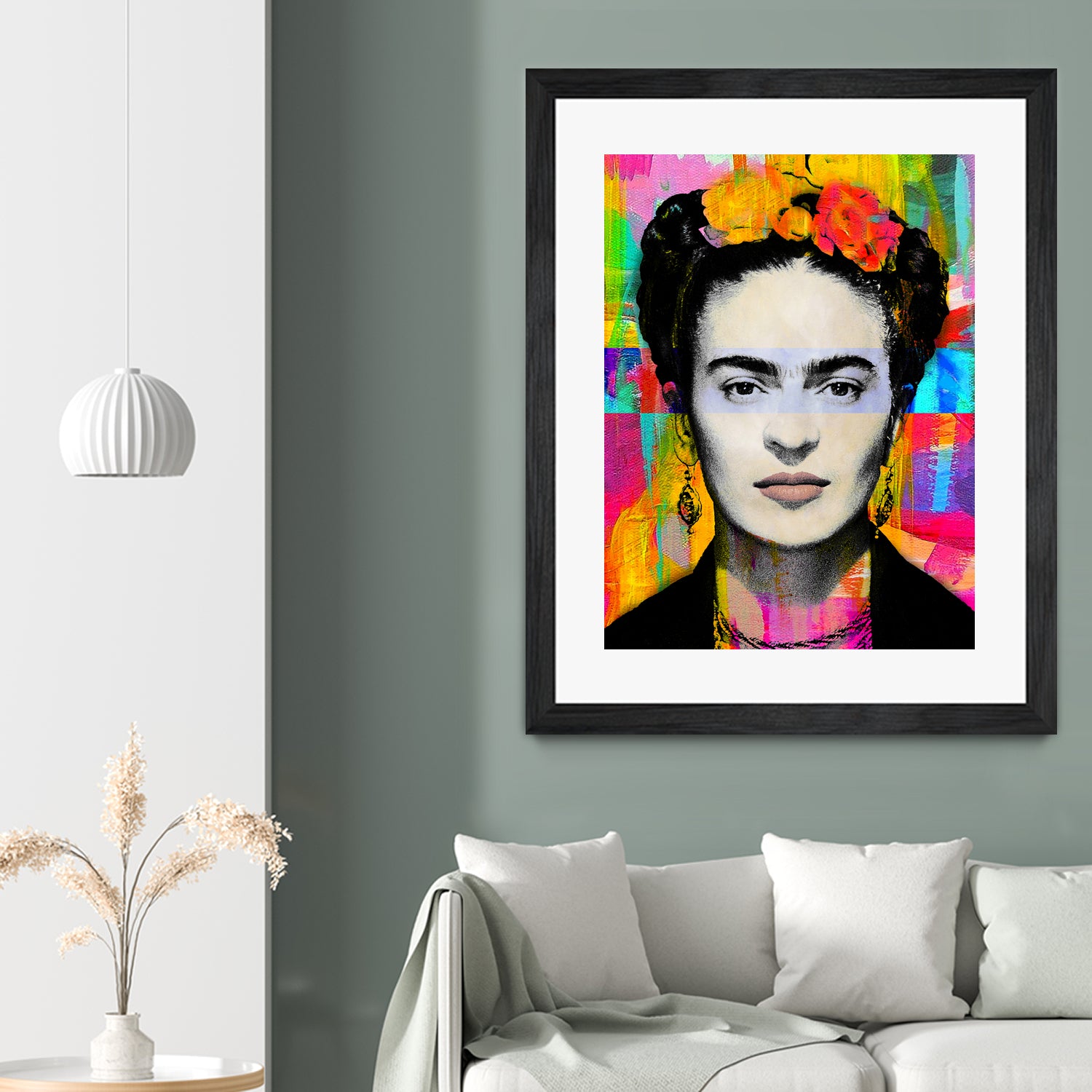 Frida Kahlo by Stephen Chambers on GIANT ART - gray digital painting