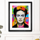 Frida Kahlo by Stephen Chambers on GIANT ART - gray digital painting