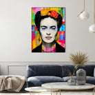 Frida Kahlo by Stephen Chambers on GIANT ART - gray digital painting