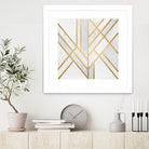 Art Deco Geometry by Elisabeth Fredriksson on GIANT ART - white digital painting