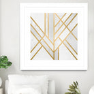 Art Deco Geometry by Elisabeth Fredriksson on GIANT ART - white digital painting