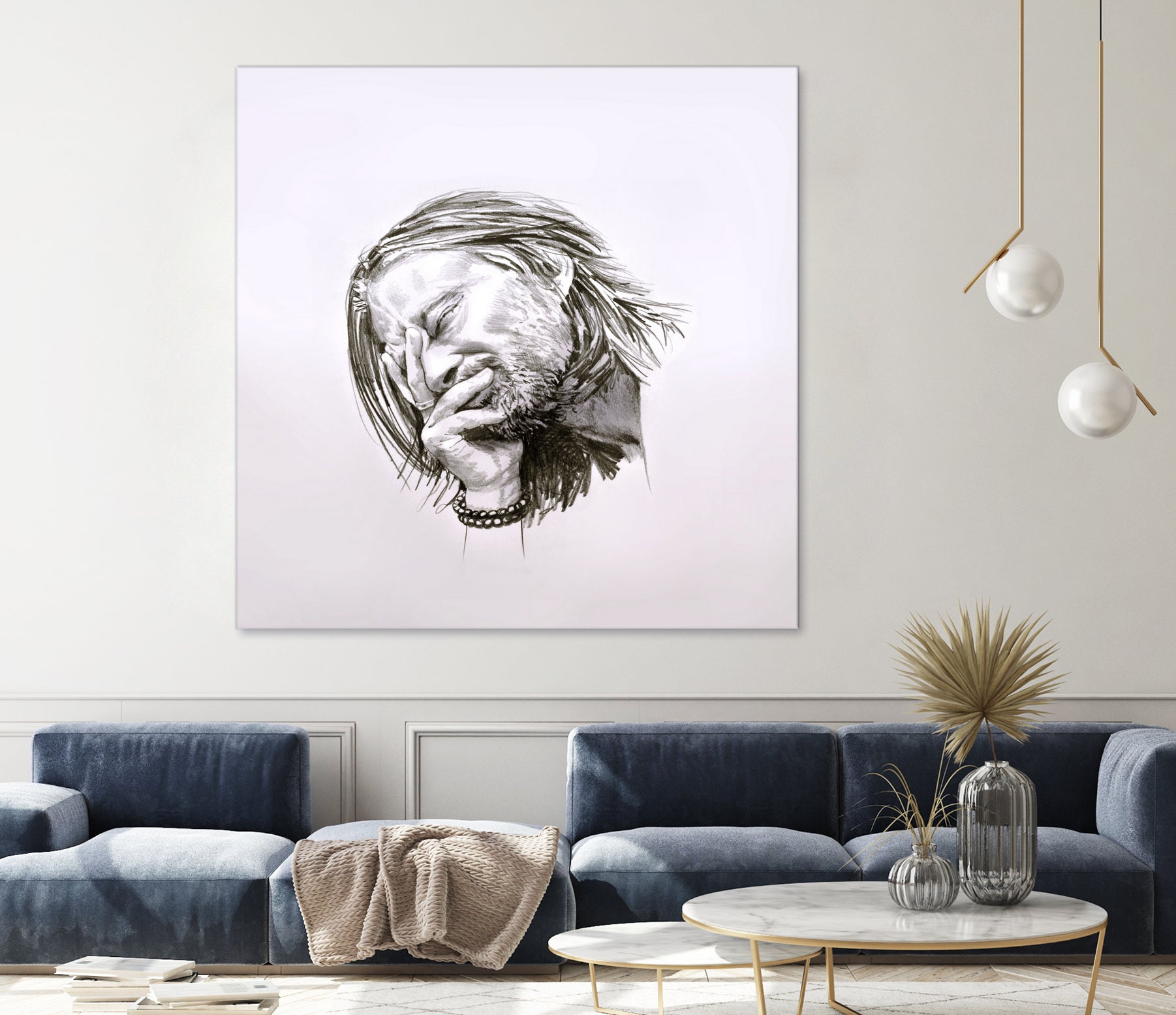 Thom Yorke by Raquel García Maciá on GIANT ART - white mixed media