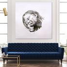 Thom Yorke by Raquel García Maciá on GIANT ART - white mixed media