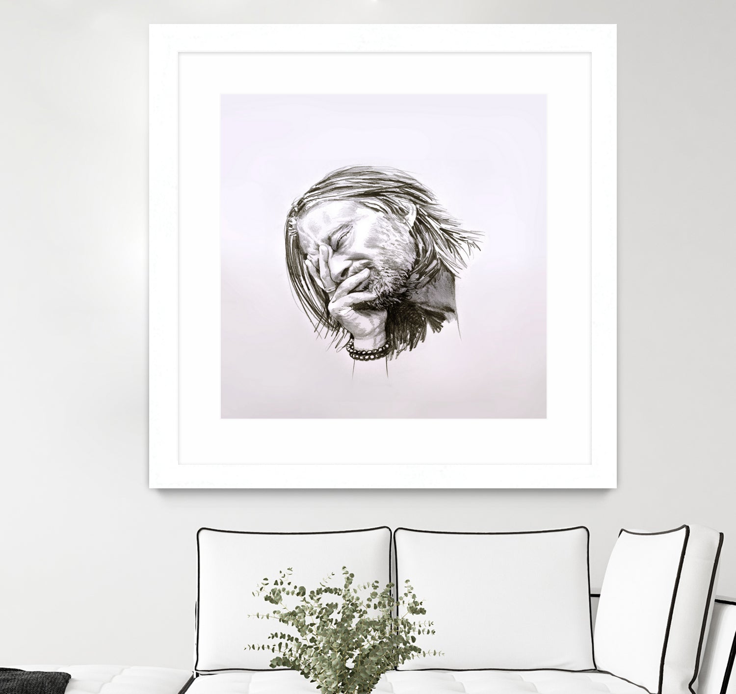 Thom Yorke by Raquel García Maciá on GIANT ART - white mixed media