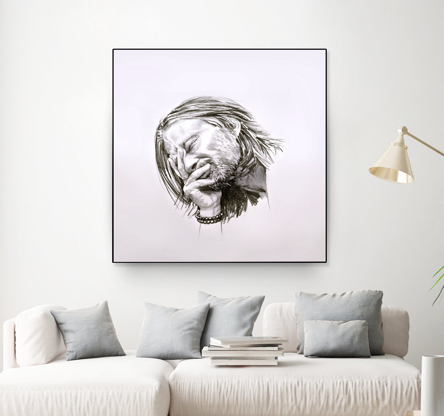 Thom Yorke by Raquel García Maciá on GIANT ART - white mixed media