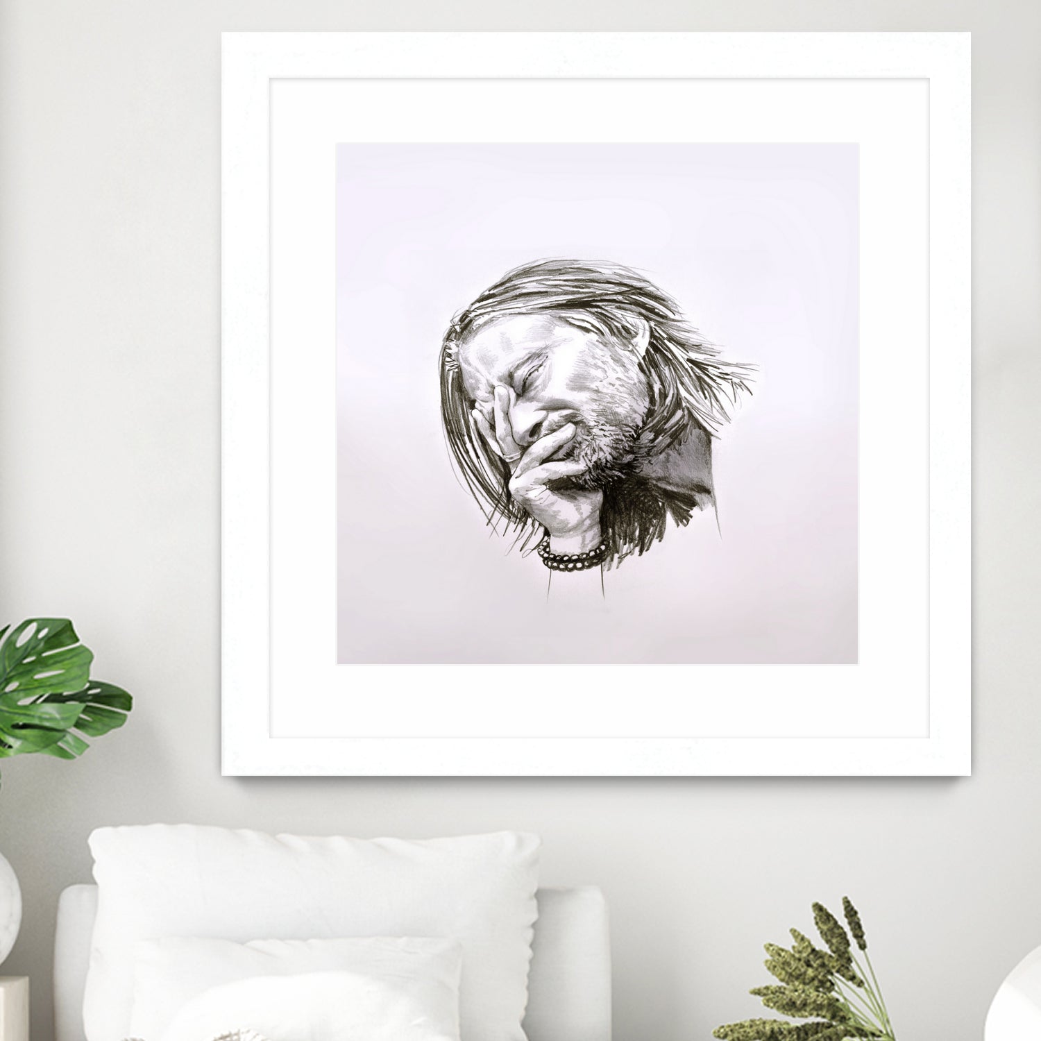 Thom Yorke by Raquel García Maciá on GIANT ART - white mixed media