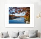 Lake Killarney in Autumn Beauty by Susan Kline on GIANT ART - blue photo illustration