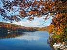 Lake Killarney in Autumn Beauty by Susan Kline on GIANT ART - blue photo illustration