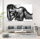 Male Pose 1416 by Rafael Salazar on GIANT ART - black digital painting