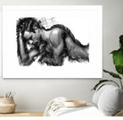 Male Pose 1416 by Rafael Salazar on GIANT ART - black digital painting