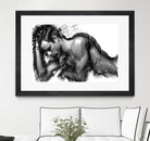 Male Pose 1416 by Rafael Salazar on GIANT ART - black digital painting