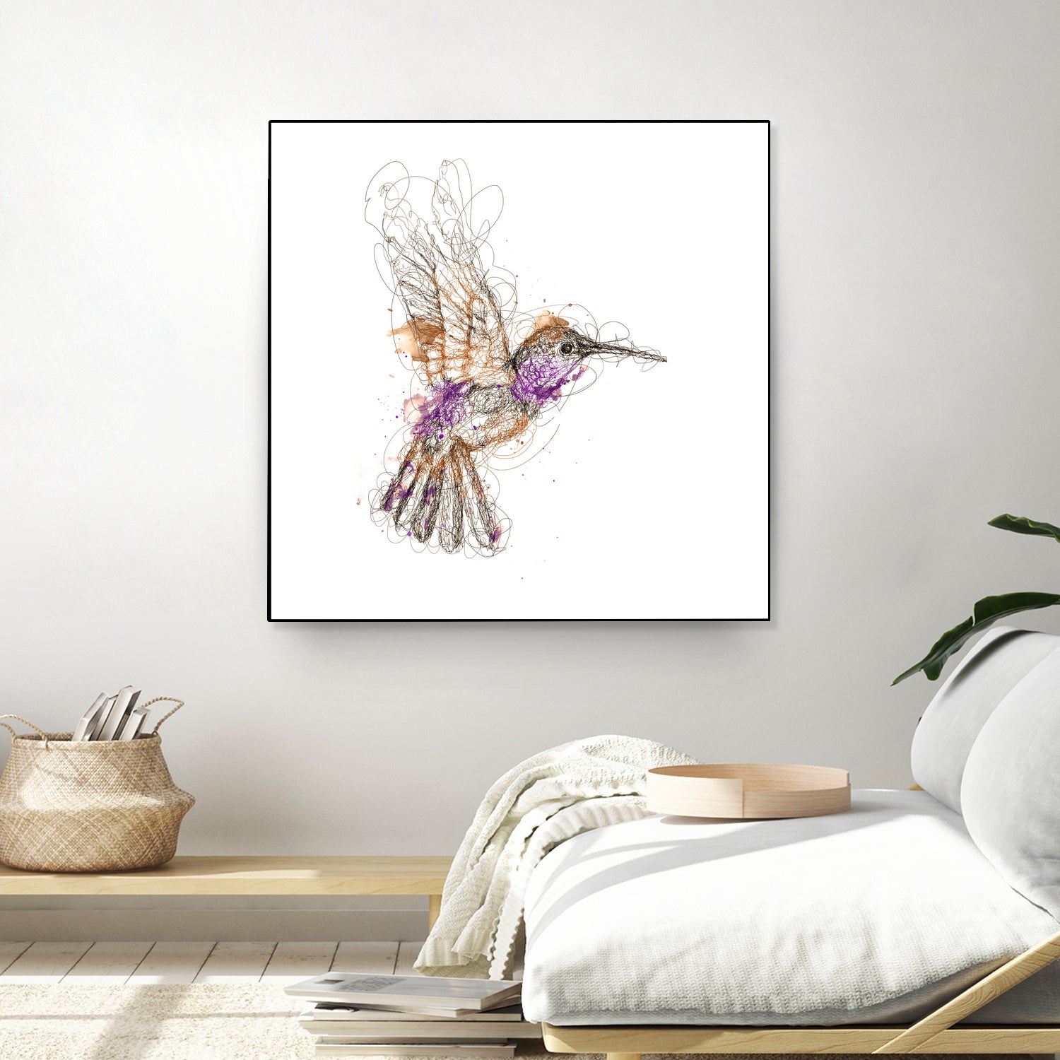 hummingbird by mohammad isman on GIANT ART - white digital painting