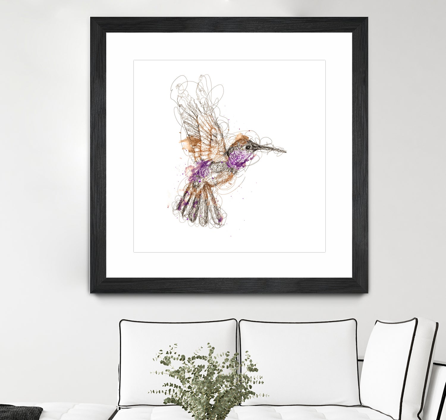 hummingbird by mohammad isman on GIANT ART - white digital painting