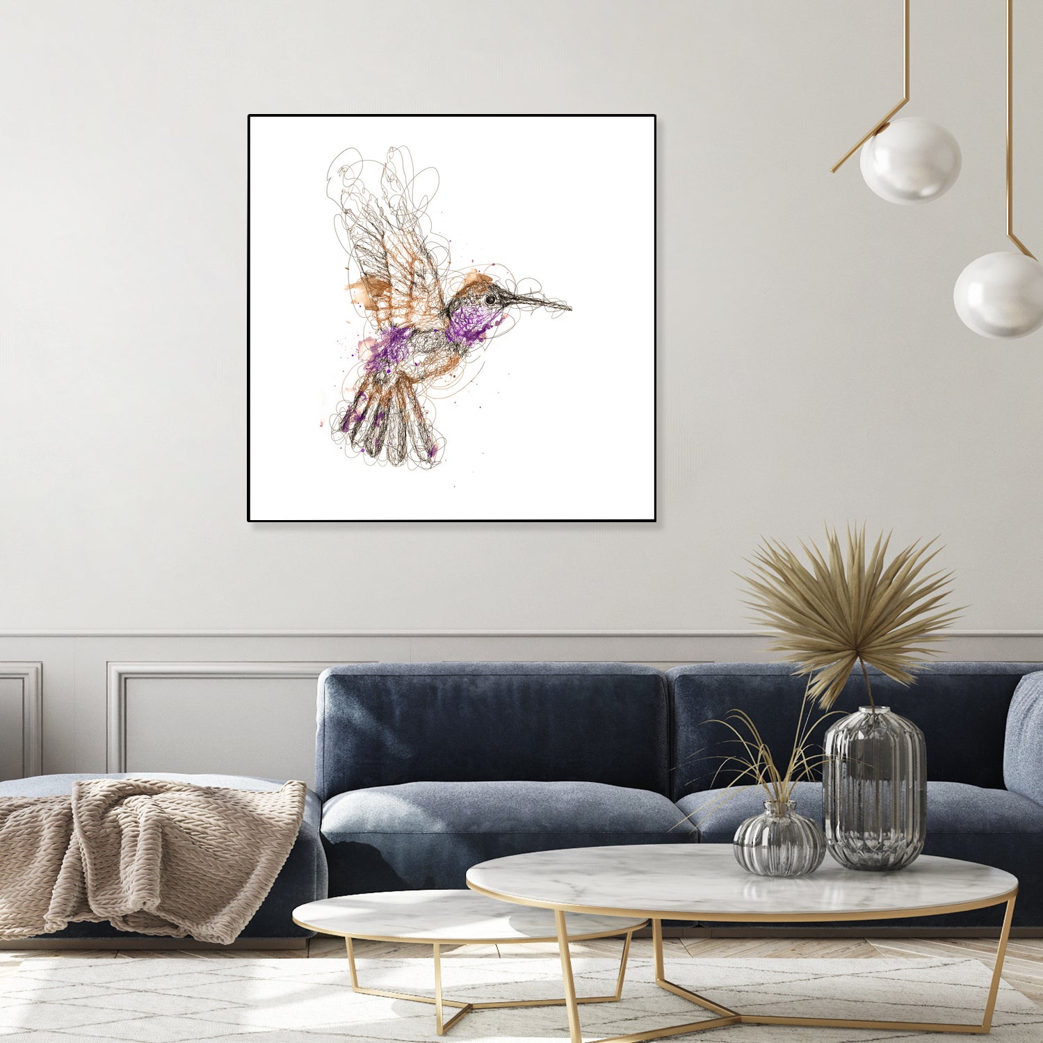 hummingbird by mohammad isman on GIANT ART - white digital painting