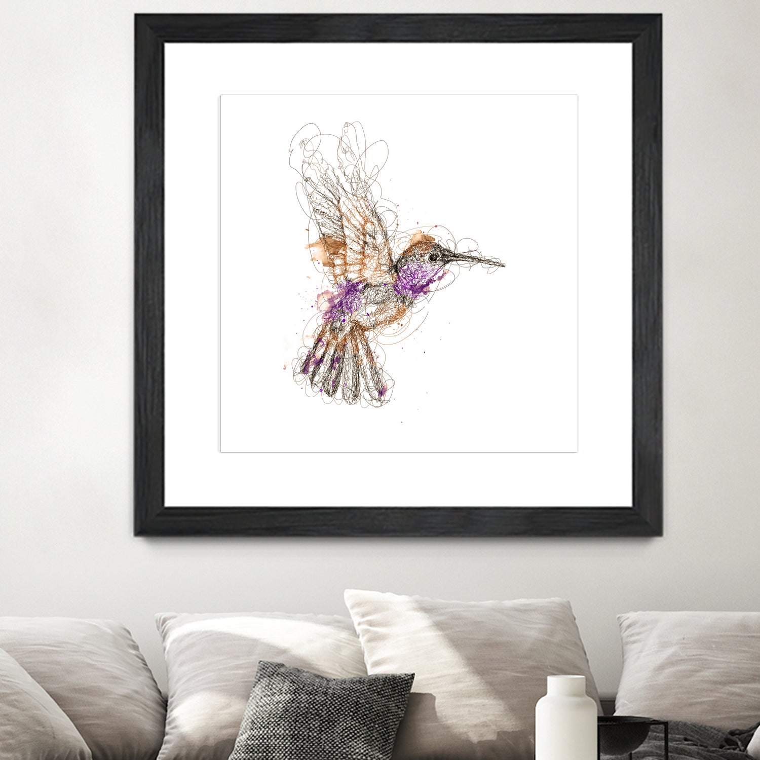 hummingbird by mohammad isman on GIANT ART - white digital painting