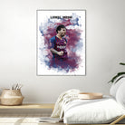 Lionel Messi Watercolor by Septiyan Nugroho on GIANT ART - white digital painting