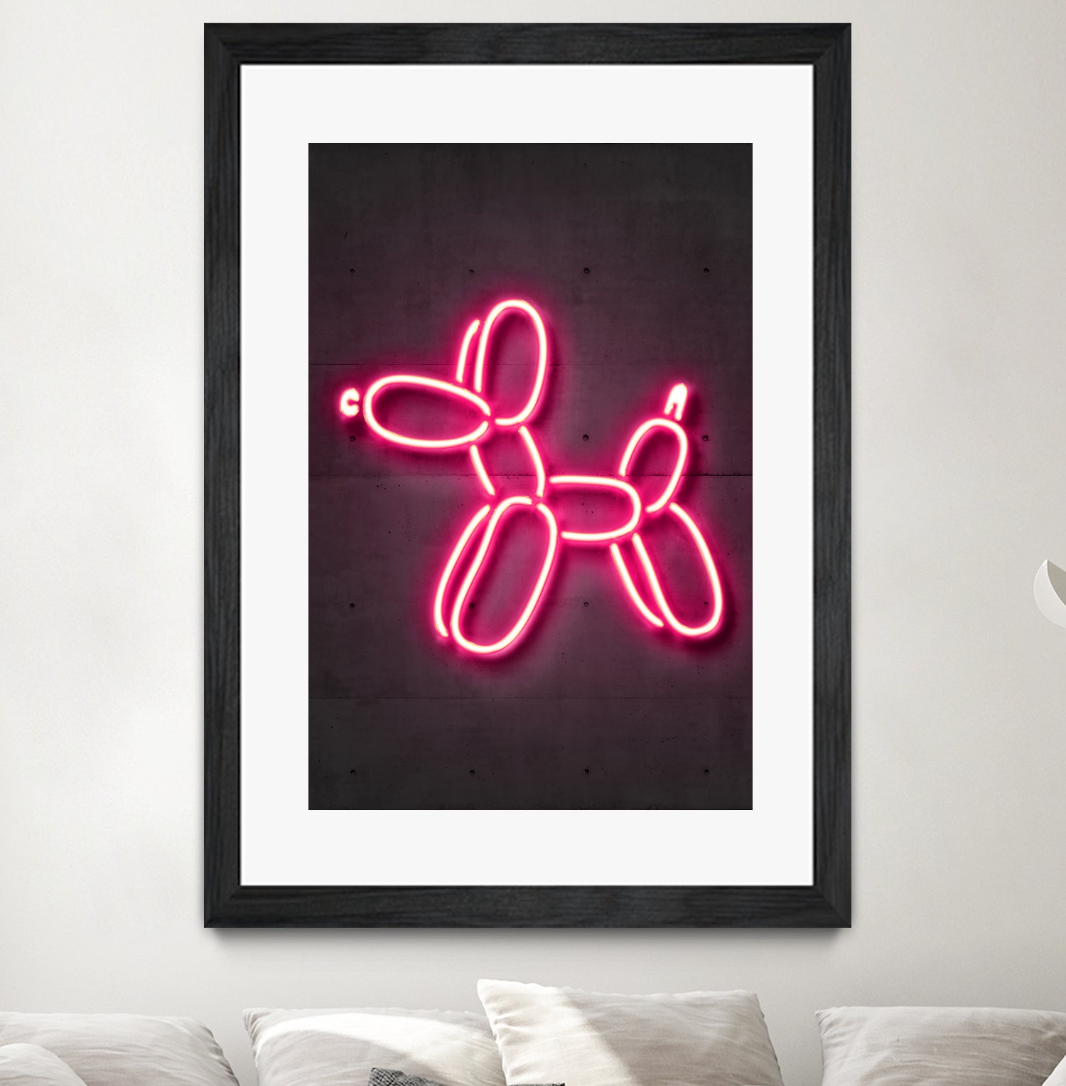 Balloon dog by Octavian Mihai Mielu on GIANT ART - pink 3d art