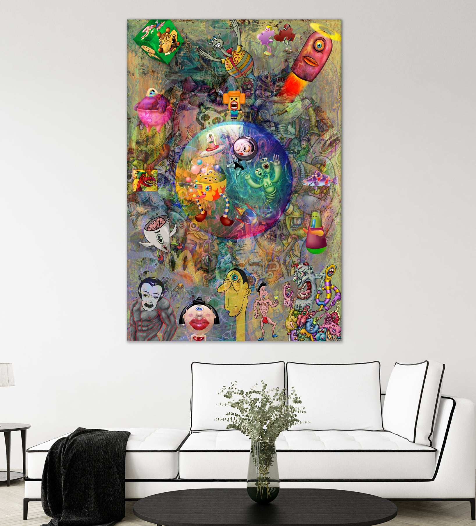 Worlds Collide by Jerome Holder on GIANT ART - green digital painting