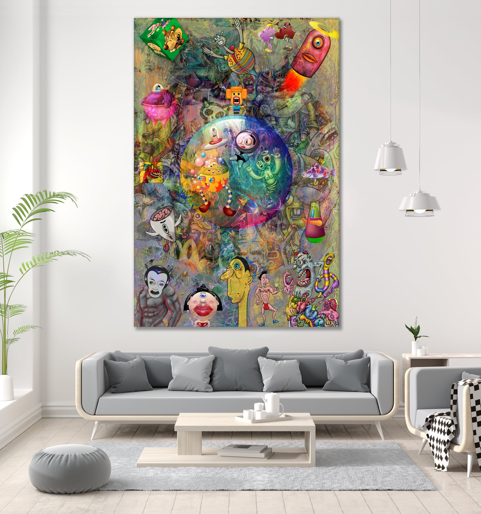 Worlds Collide by Jerome Holder on GIANT ART - green digital painting