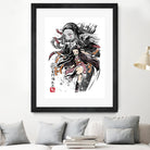 Demon Nezuko sumi-e by Antonio Camarena on GIANT ART - white digital painting