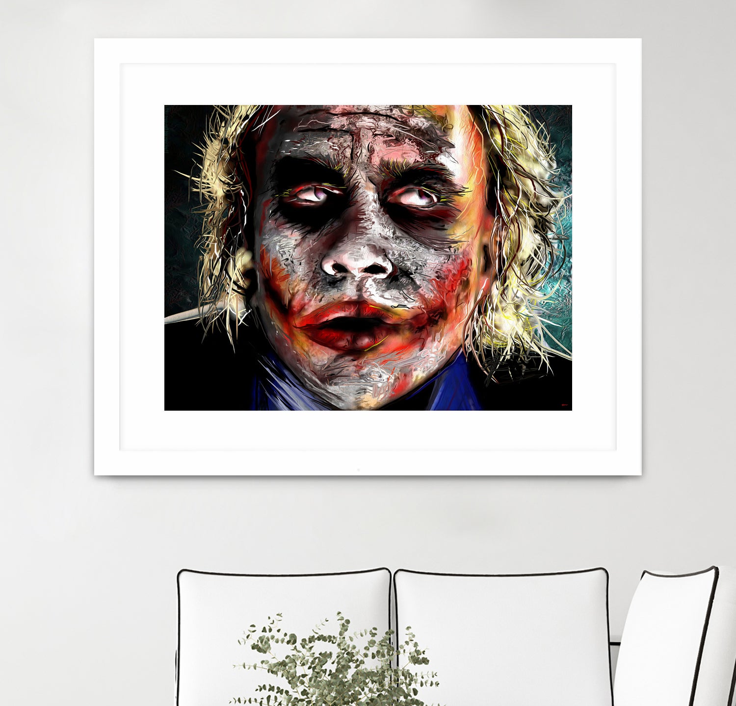 The Joker Painted by Daniel Janda on GIANT ART - green digital painting