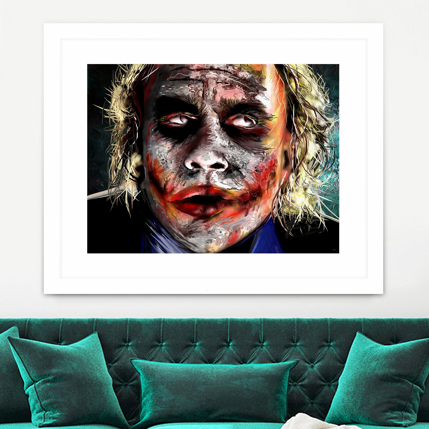 The Joker Painted by Daniel Janda on GIANT ART - green digital painting