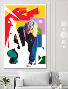 Kurt Cobain in WPAP Art by fajar gunawan on GIANT ART - white digital drawing