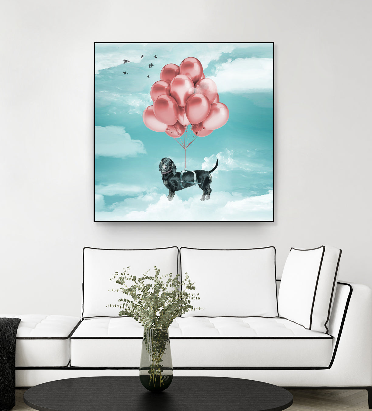 Dachshund Drift by Vin Zzep on GIANT ART - white digital drawing