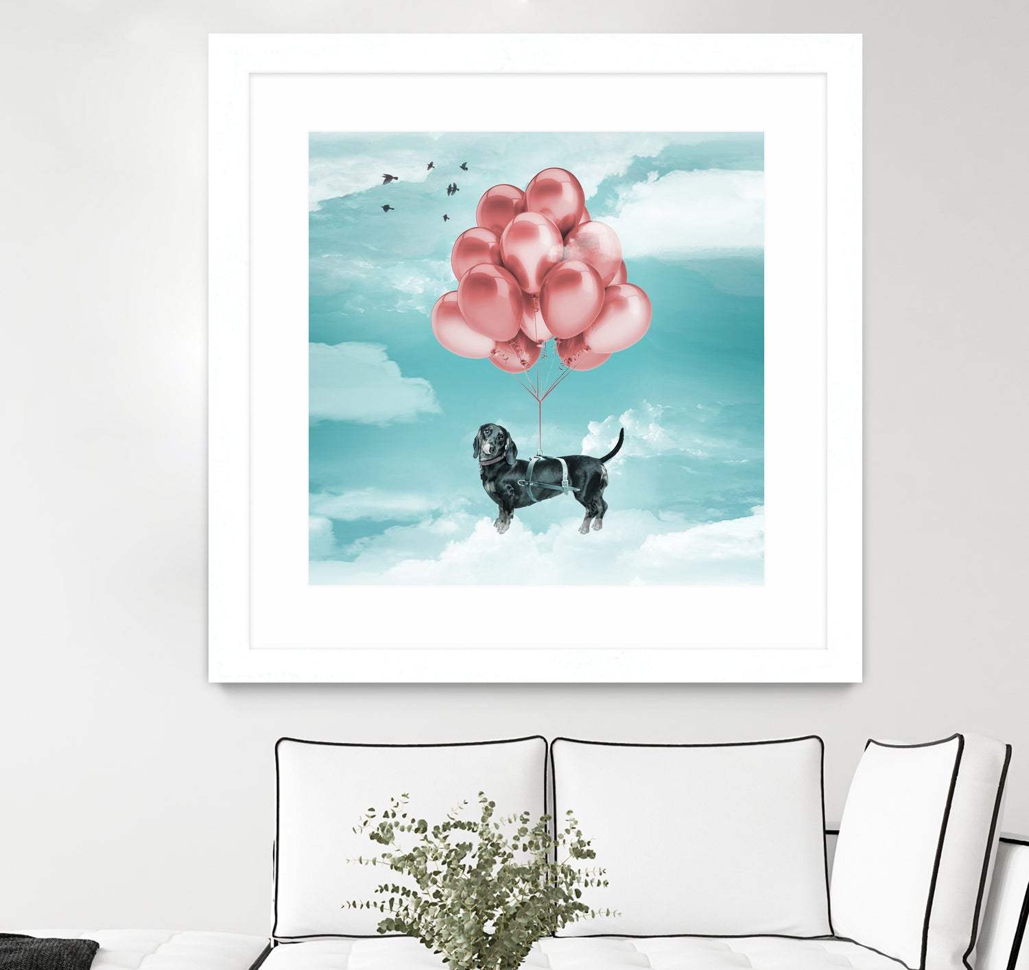 Dachshund Drift by Vin Zzep on GIANT ART - white digital drawing