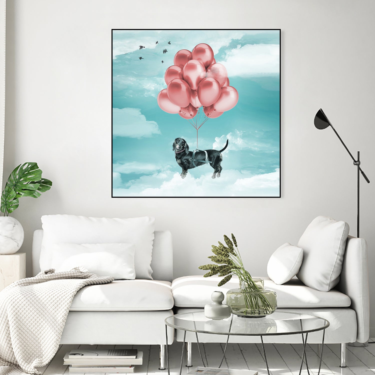 Dachshund Drift by Vin Zzep on GIANT ART - white digital drawing