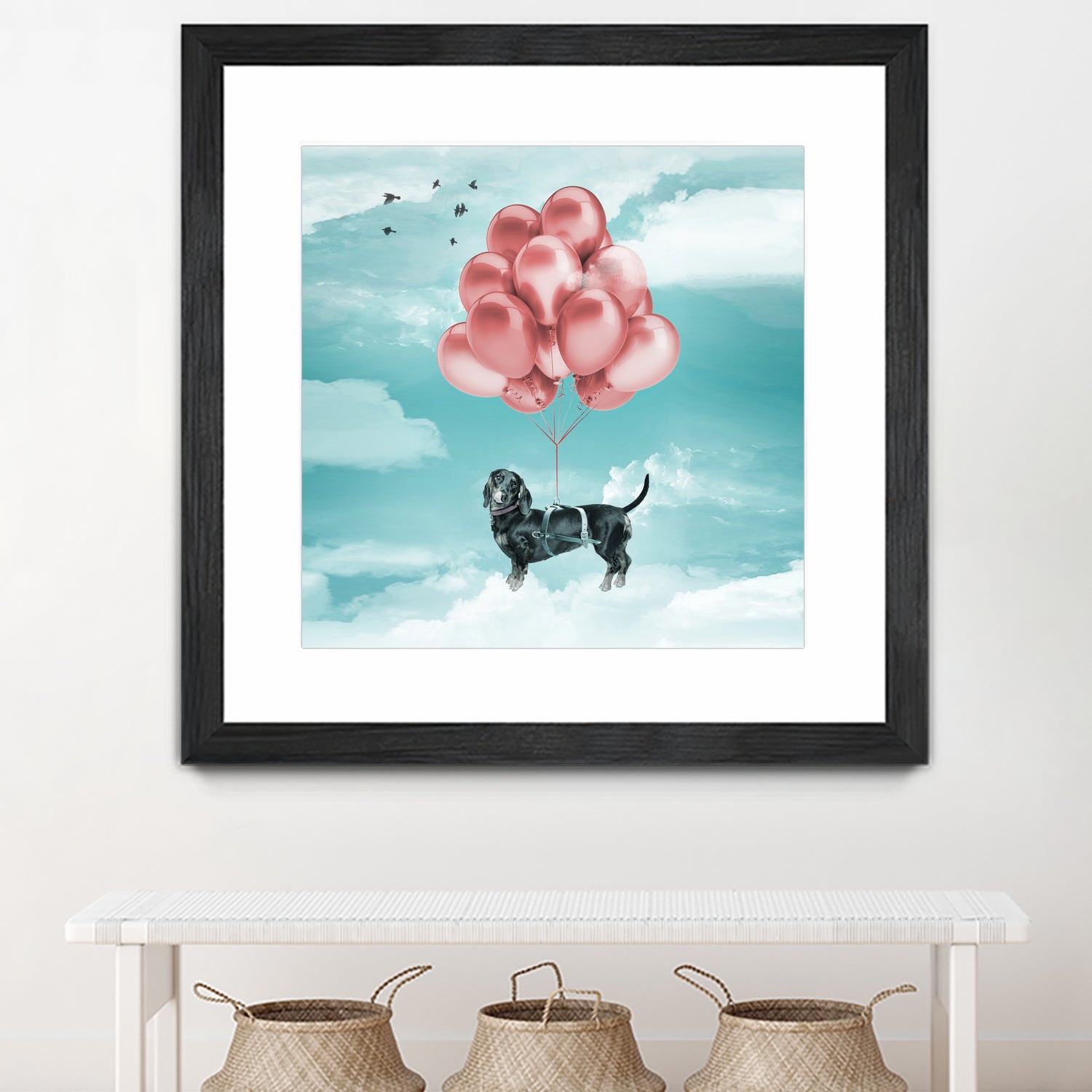 Dachshund Drift by Vin Zzep on GIANT ART - white digital drawing