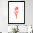 Two scoops by Olivia Lorot on GIANT ART - pink photo illustration