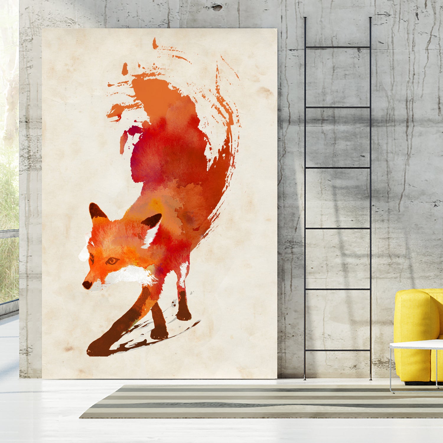 Vulpes Vulpes by Robert Farkas on GIANT ART - red digital painting