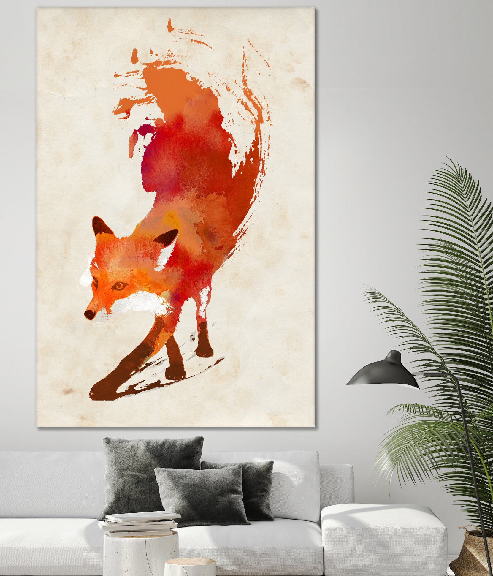 Vulpes Vulpes by Robert Farkas on GIANT ART - red digital painting