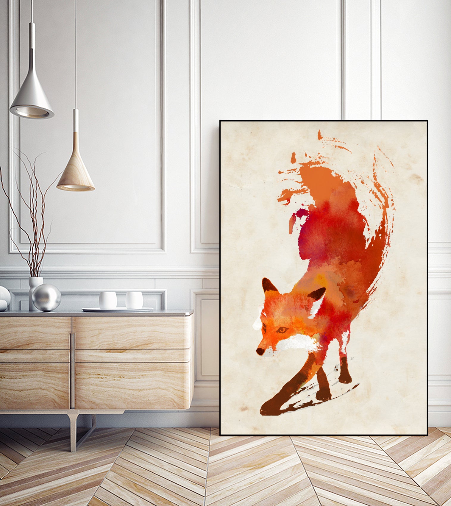 Vulpes Vulpes by Robert Farkas on GIANT ART - red digital painting