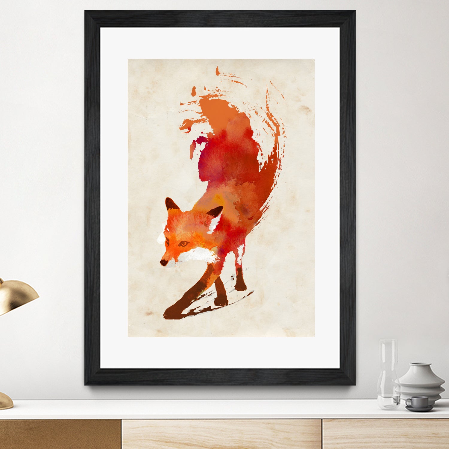 Vulpes Vulpes by Robert Farkas on GIANT ART - red digital painting