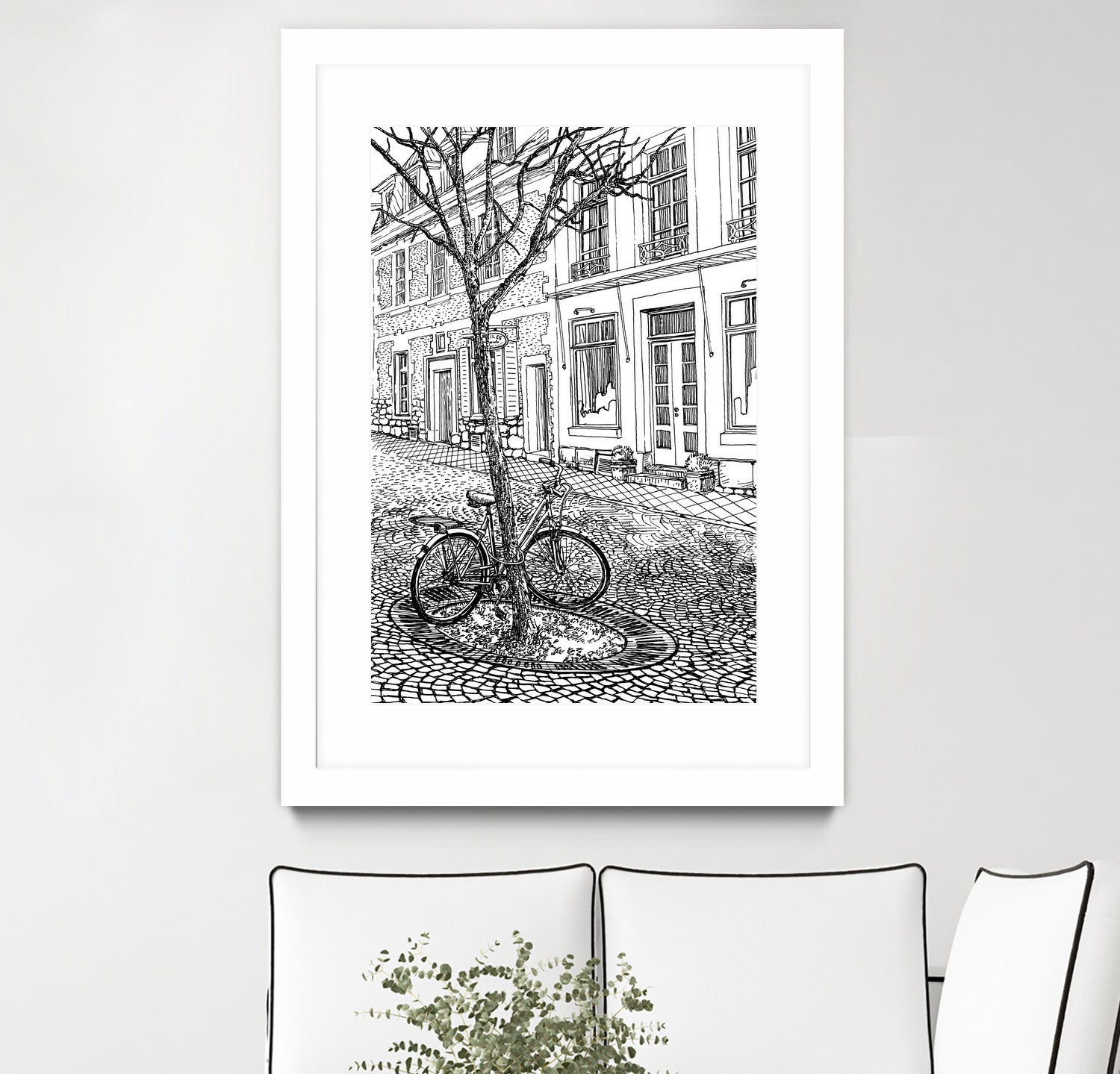 Aachen Bike by Evgenii Sarychev on GIANT ART - black photo illustration