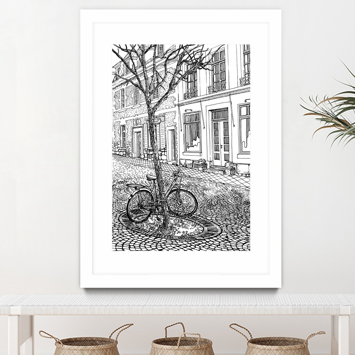 Aachen Bike by Evgenii Sarychev on GIANT ART - black photo illustration