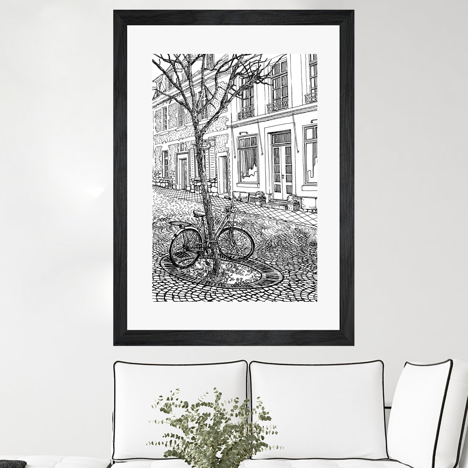 Aachen Bike by Evgenii Sarychev on GIANT ART - black photo illustration