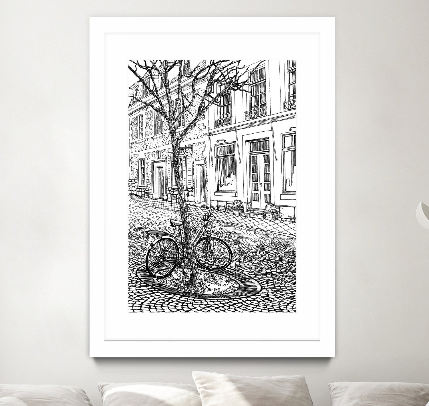 Aachen Bike by Evgenii Sarychev on GIANT ART - black photo illustration