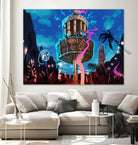 Tiki Golf by Mike Inscho on GIANT ART - blue digital painting