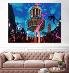 Tiki Golf by Mike Inscho on GIANT ART - blue digital painting