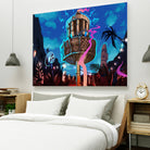 Tiki Golf by Mike Inscho on GIANT ART - blue digital painting