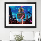 Tiki Golf by Mike Inscho on GIANT ART - blue digital painting